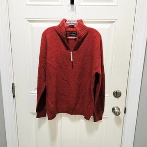 IvyOxford 100% Will Rust Half-Zip Sweater